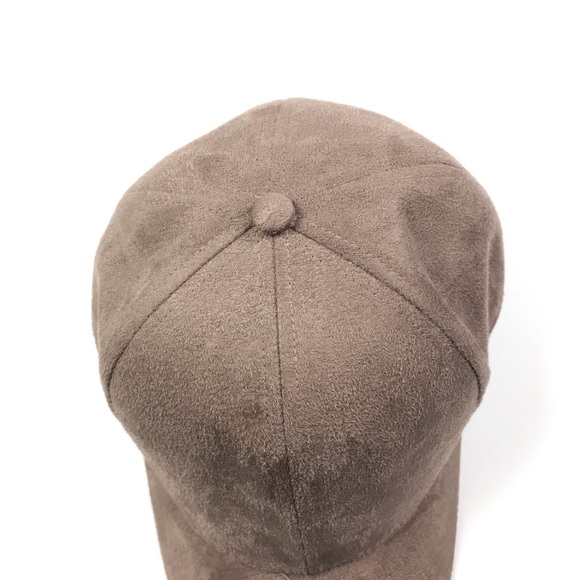 H&M Womens Faux Suede Leather Baseball Hat Cap - Picture 3 of 8